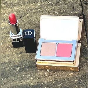 NWT Christian Dior Lipstick and Natasha Denona Highlighter Blush Combo Bundle